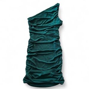 Lucy in the Sky Teal One-Shoulder Dress